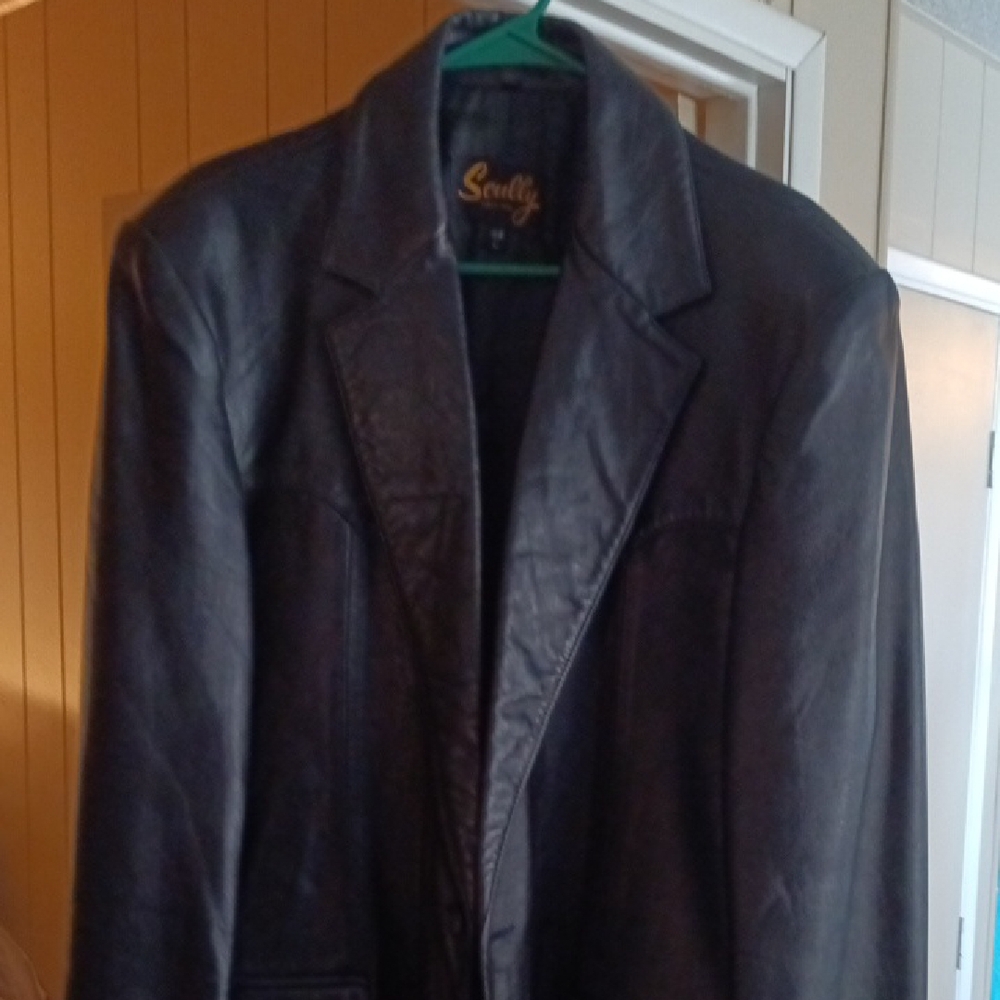 Scully Midnight Leather Blazer